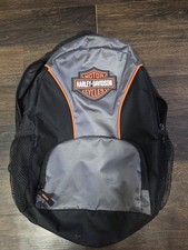 Mochila de viagem escolar Harley Davidson Cycles preta cinza lona, usado comprar usado  Enviando para Brazil