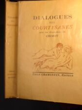 Dialogues courtisanes lucien d'occasion  Montreuil