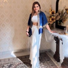 DESIGNER PRÉ DRAPPED DHOTI KOTI BOLLYWOOD VESTIDO DE FESTA CASAMENTO INDO WESTERN, usado comprar usado  Enviando para Brazil