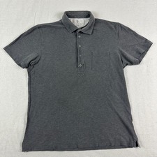 Camisa polo masculina Brunello Cucinelli M slim fit manga curta luxo cinza comprar usado  Enviando para Brazil