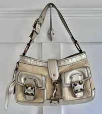 Bolsa de couro vintage COACH M05k-105 palha natural OURO ferragens de latão comprar usado Bolsa de couro vintage COACH M05k-105 palha natural OURO ferragens de latão comprar usado  Enviando para Brazil