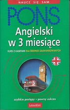 PONS Angielski w 3 miesiące dla średnio zaawansowanych,Henryk Kr na sprzedaż  Wysyłka do Poland