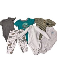 Usado, Pacote Just one Pearl, Kit & You Baby Boy 6 peças 5 camisetas de pressão e 1 parte inferior 0303 comprar usado  Enviando para Brazil