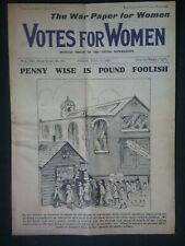 Suffragette newspaper copy for sale  LYTHAM ST. ANNES