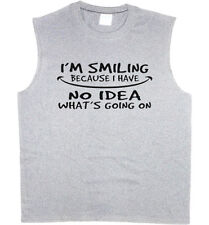 Camiseta masculina sem mangas engraçada dizendo sarcástica louca musculosa camiseta regata comprar usado  Enviando para Brazil