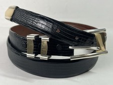 Cinto de prata esterlina Rewards Genuine Lizard - Mona Van Riper .925 tamanho 42 EUA comprar usado  Enviando para Brazil