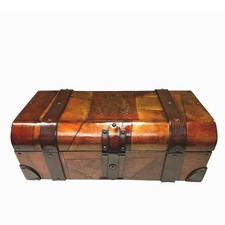 Usado, Wesley Bober Inspirado Anos 70 Vintage Baú de Couro Artesanal-Excelente-Raro comprar usado  Enviando para Brazil