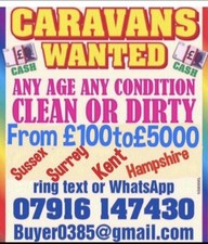 Caravans wanted for sale  LINGFIELD