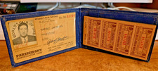 Usado, 1940 New York Worlds Fair CARTÃO DE IDENTIFICAÇÃO DO EXPOSITOR ~ Palestina com ingressos comprar usado  Enviando para Brazil