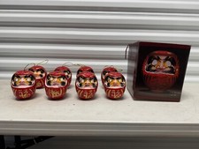 Boneca japonesa tradicional Daruma para boa sorte e sucesso nos negócios 11cm vermelha comprar usado  Enviando para Brazil