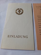 Ddr einladung zur gebraucht kaufen Ddr einladung zur gebraucht kaufen  Großpösna