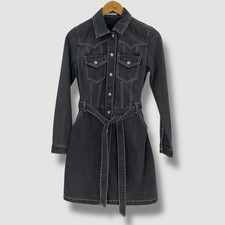 Womens black belted for sale  BARNSLEY