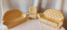 Sindy cream sofas for sale  HORNCHURCH