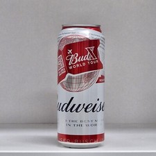 Lata de cerveza Budweiser's vacía.  BudX segunda mano  Embacar hacia Mexico