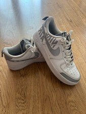 Tênis Nike Air Force 1 masculino baixo em construção cinza branco Reino Unido 8 EUA 9 42,5 comprar usado  Enviando para Brazil