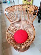 Poltrona margherita rattan usato  Bari