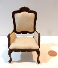 Usado, BESPAQ CASA DE BONECAS CADEIRA DE BRAÇO MINIATURA ACABAMENTO MOGNO ASSENTO ACOLCHOADO/ENCOSTO comprar usado  Enviando para Brazil
