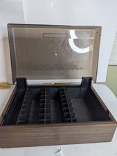 Organizador de armazenamento vintage Atari/Commodore manual madeira sintética com tampa comprar usado  Enviando para Brazil
