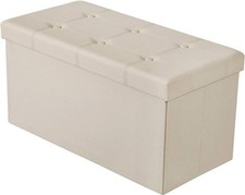 Folding ottoman storage for sale  SALFORD