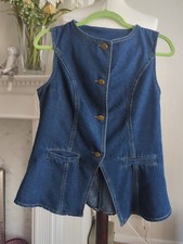 denim waistcoat for sale  SHOREHAM-BY-SEA