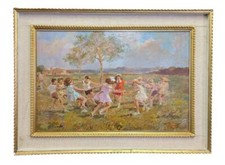 Girotondo olio masonite usato  Torino
