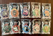 Juego completo de 10 prendedores coronas de gato de vacaciones DSSH LE 400 de Disney segunda mano  Embacar hacia Mexico