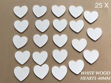 White wooden heart for sale  BARNSTAPLE