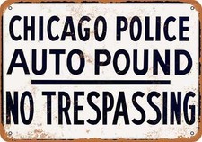 Metal sign chicago for sale  Minneapolis