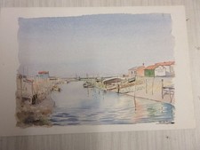 Carte postale aquarelle d'occasion  Orry-la-Ville