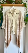 Boho poncho weste gebraucht kaufen  Essen