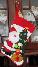 Vtg stocking felt for sale  Edgewater