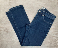 Jeans feminino Bass Heritage denim 6 azul cinco bolsos perna fina lavagem média denim, usado comprar usado  Enviando para Brazil