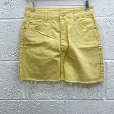 Topshop yellow denim for sale  LEICESTER