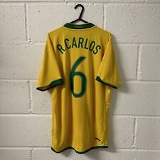 Camisa de futebol Brasil Home 2006/07 Roberto Carlos #6 tamanho grande Nike, usado comprar usado  Enviando para Brazil