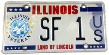Placa de licença vintage Illinois 2000s veterano SF 1 garagem homem caverna pub decoração de parede comprar usado  Enviando para Brazil