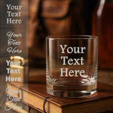 Personalised whiskey glass for sale  WISBECH
