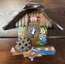 Mapsa Trenkle Selva Negra Edelweiss Caja de Música Pared Reloj de Cuco Dama en Columpio segunda mano  Embacar hacia Mexico