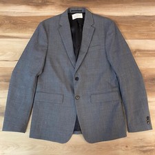 Blazer ZARA Masculino 38R Cinza Lã 2 Botões Casaco Esportivo Origens comprar usado  Enviando para Brazil