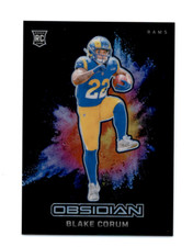 2024 Panini Obsidian #13 Blake Corum Black Color Blast RC Los Angeles Rams comprar usado  Enviando para Brazil
