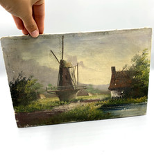 Signed antique oil d'occasion  Expédié en Belgium