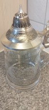 Glaskrug zinndeckel gravur gebraucht kaufen  Rott