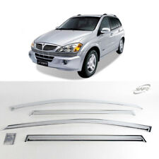Usado, Janela De Cromo Guarda Chuva viseira de ventilação 4PCS Conjunto K632 Para Ssangyong Kyron 2005-2011 comprar usado  Enviando para Brazil