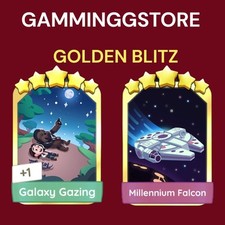 1x escolha Galaxy Gazing & Millennium Falcon golden blitz (adesivos mono_poly_go) comprar usado  Enviando para Brazil