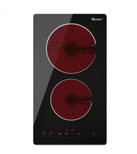 12 pol. Cooktop elétrico radiante embutido preto com 2 elementos comprar usado  Enviando para Brazil