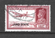 1937-40 JIND STATE, SG120 KAT 55 GBP UŻYWANY, SAMOLOT POCZTOWY, KGVI, KG6, INDYJSKIE STANY na sprzedaż  Wysyłka do Poland