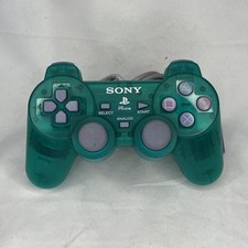 Controle analógico oficial Sony Playstation PSone PS1 verde esmeralda SCPH-110 comprar usado  Enviando para Brazil