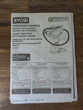 Medidor digital inflador manual Ryobi Operators 18 volts número do modelo P737D comprar usado  Enviando para Brazil