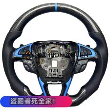 Usado, VOLANTE DE FIBRA DE CARBONO REAL PARA Ford Fusion 15-20Y /Edge 20-24 com ANEL AZUL comprar usado  Enviando para Brazil