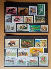 Lot timbres animaux d'occasion  Bollwiller