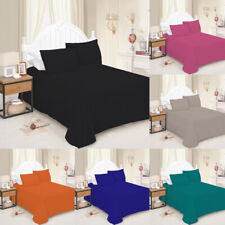 Lençóis de cama de algodão poli percal solteiro casal king size super king size Reino Unido comprar usado  Enviando para Brazil